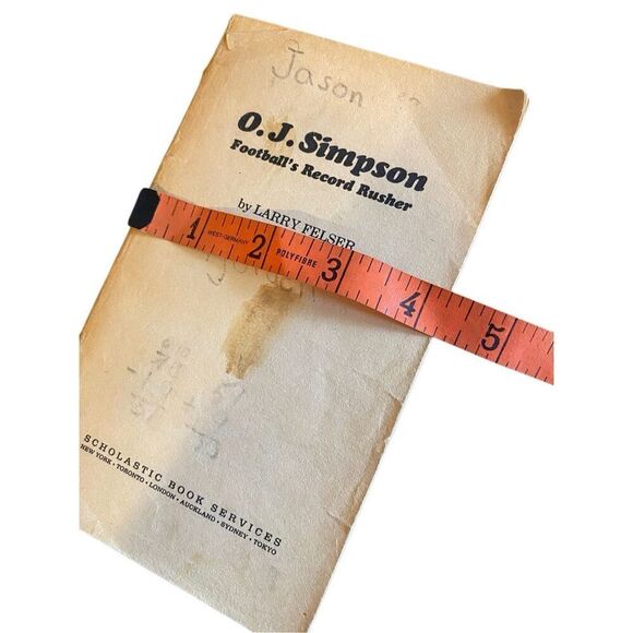 OJ Simpson Football’s Record Rusher by Larry Felser Paperback Book Novel 1974 - Picture 10 of 12